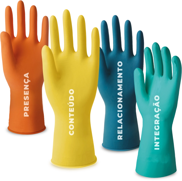 Luvas coloridas